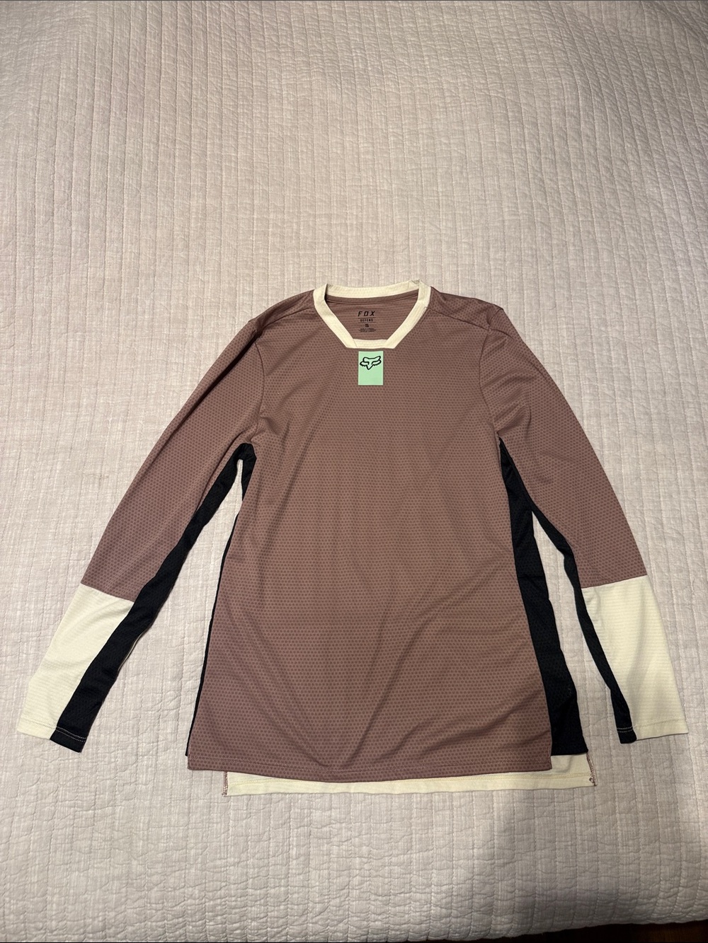 Fox Women’s Long Sleeve Plum Jersey with Cream & Black Accents
